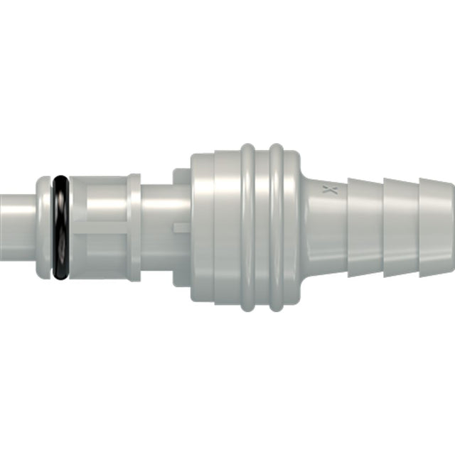 LinkTech 50PP Series Straight Male, Valved, 1/4" HB, Polypropylene, EPDM
