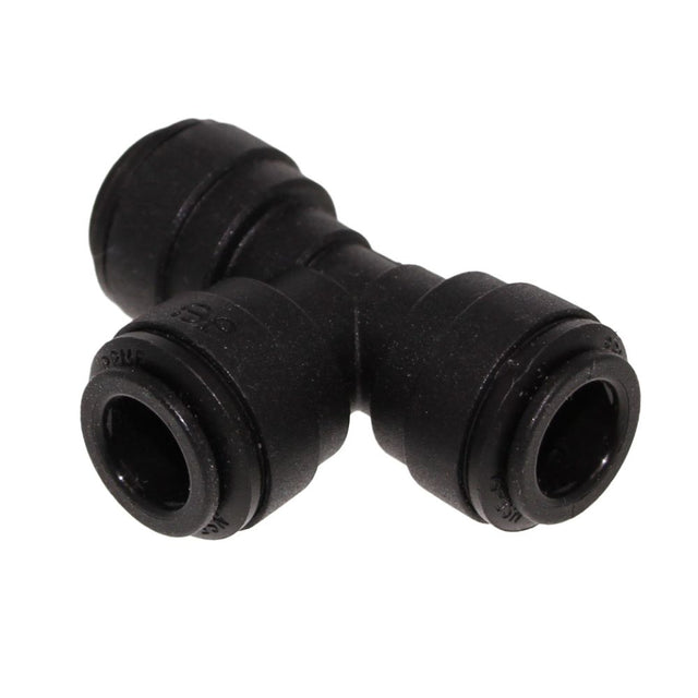 John Guest Union Tee BLACK ACETAL - 4mm