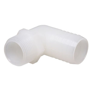 Male Elbow Barb x Male NPT - 3/4" HB x 3/4" MNPT