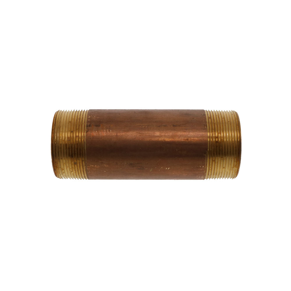 Lead-Free Red Brass Pipe Nipple 2 MIP x 6