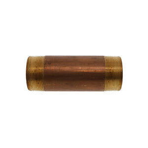Lead-Free Red Brass Pipe Nipple 2 MIP x 6