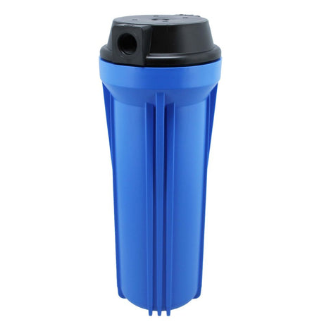 10" Neo-Pure SlimLine Filter Housing Blue Sump/Black Cap 3/8" No Pressure Relief
