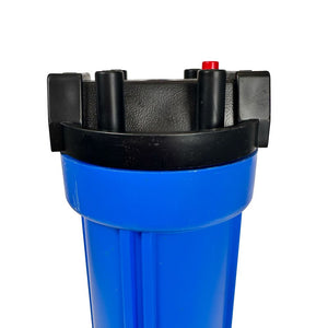 20" Neo-Pure Standard Water Filter Housing Black/Blue with Pressure Relief - 3/4" FPT Open Box