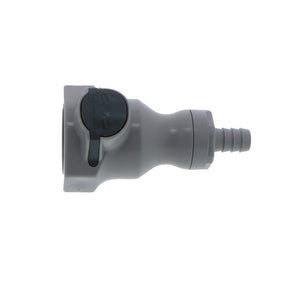 UDC Valved In-Line Hose Barb Coupling Body - 3/8 ID Barb Silicone O-Ring