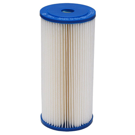 Harmsco® HB-10-0.35W 10" Calypso Blue Premium Pleated Filter 0.35 micron