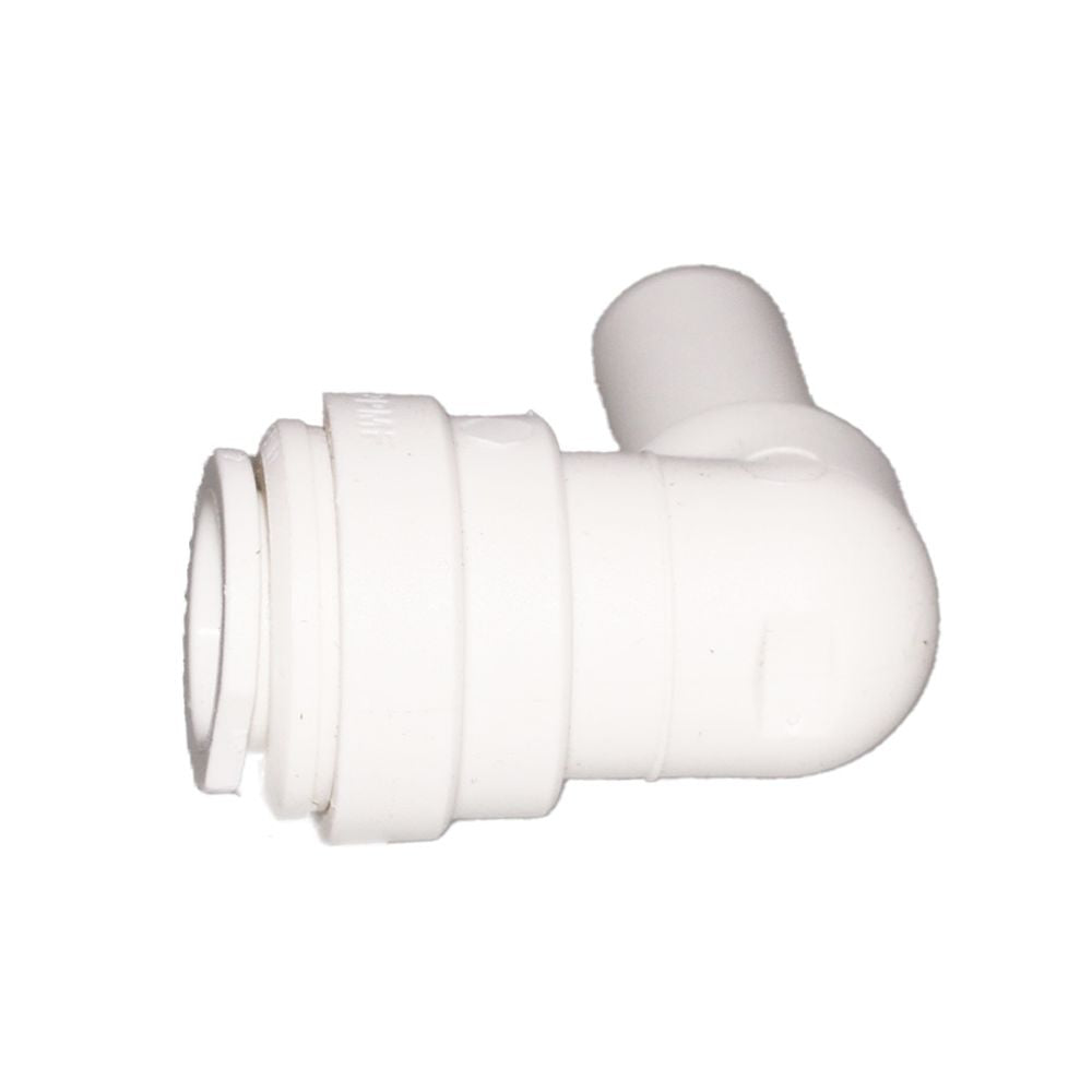 John Guest Stem Elbow Connector Polypro - 1/2 Stem x 1/2