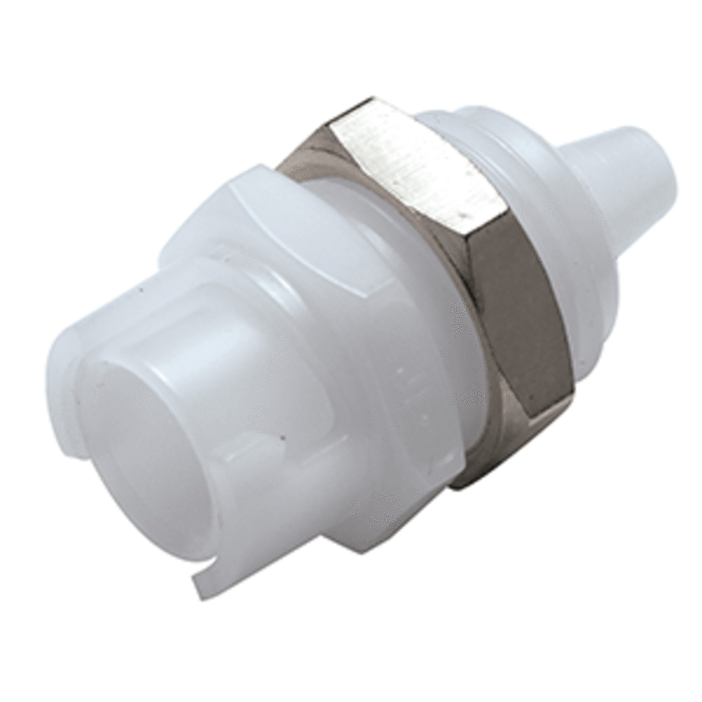 SMFPMM3 Non-Valved Panel Mount Hose Barb Coupling Body 3MM Hose Barb