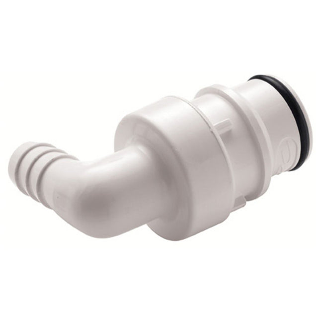 HFC23635 Non-Valved Elbow Hose Barb Coupling Insert 3/8 ID Barb