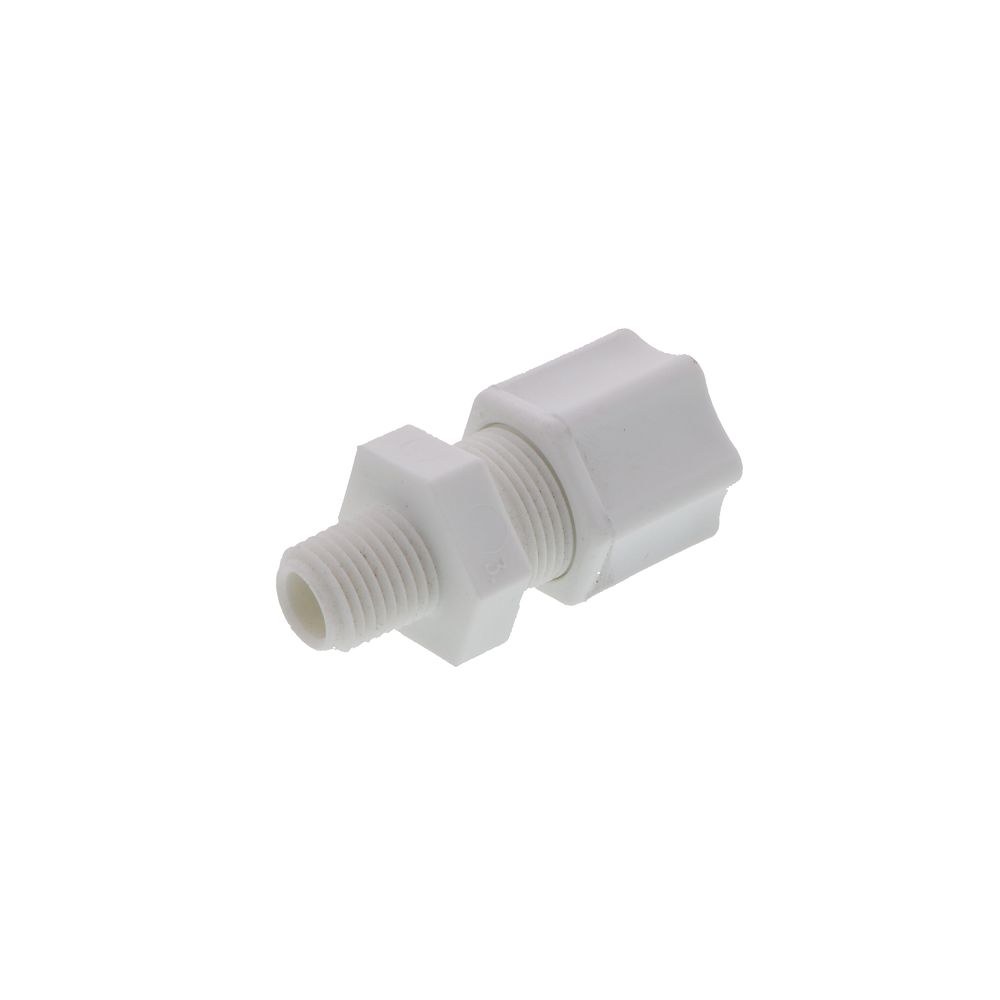 JACO 10-8-4-P-O Polypropylene Male Connector 1/2 OD Tube x 1/4 MPT
