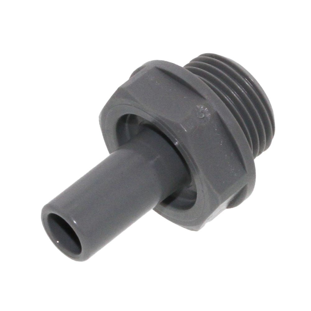 John Guest Stem Adapter BSPT - 3/16 x 1/8  BSPT