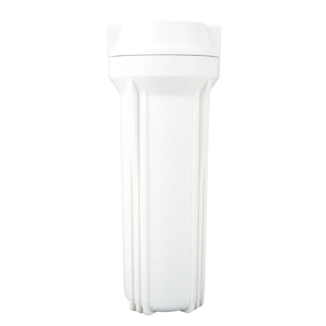 10" Neo-Pure SlimLine Flat Cap Housing NSF White Cap/White Sump 1/2" No Pressure Relief