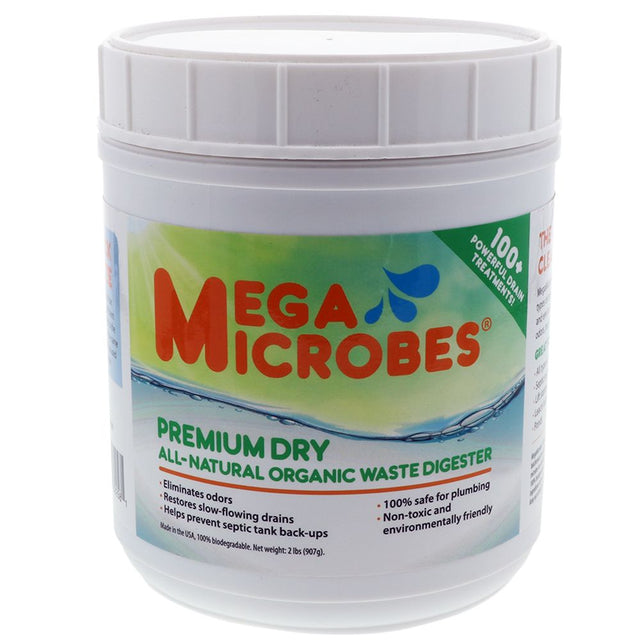 MegaMicrobes Dry Premium Organic Waste Digester 2lb Jar