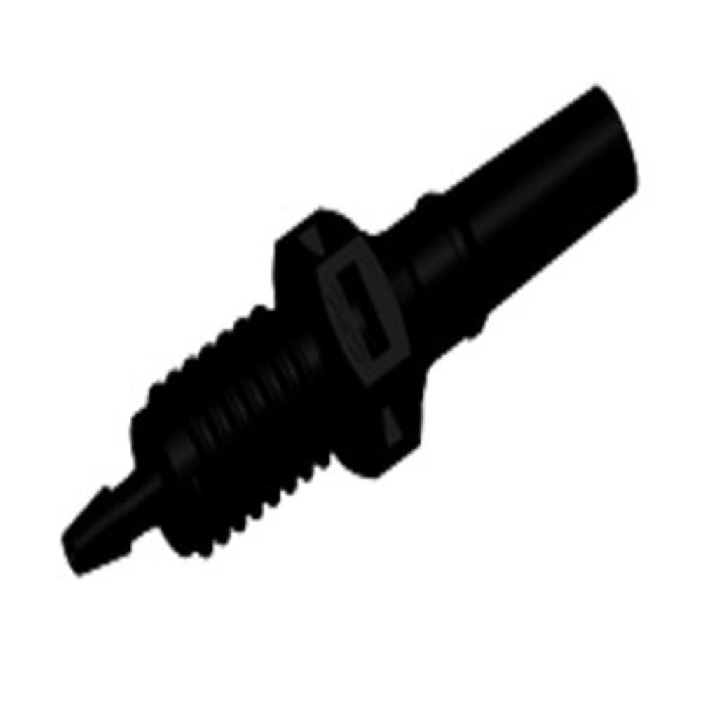 PMLM2131 Luer Fitting Black Nylon Panel Mount Male Luer X 1/16 HB