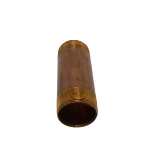 Lead-Free Red Brass Pipe Nipple 2 MIP x 6