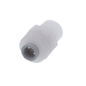 Kynar PVDF Male Connector - 1/4 x 1/4 NPTF