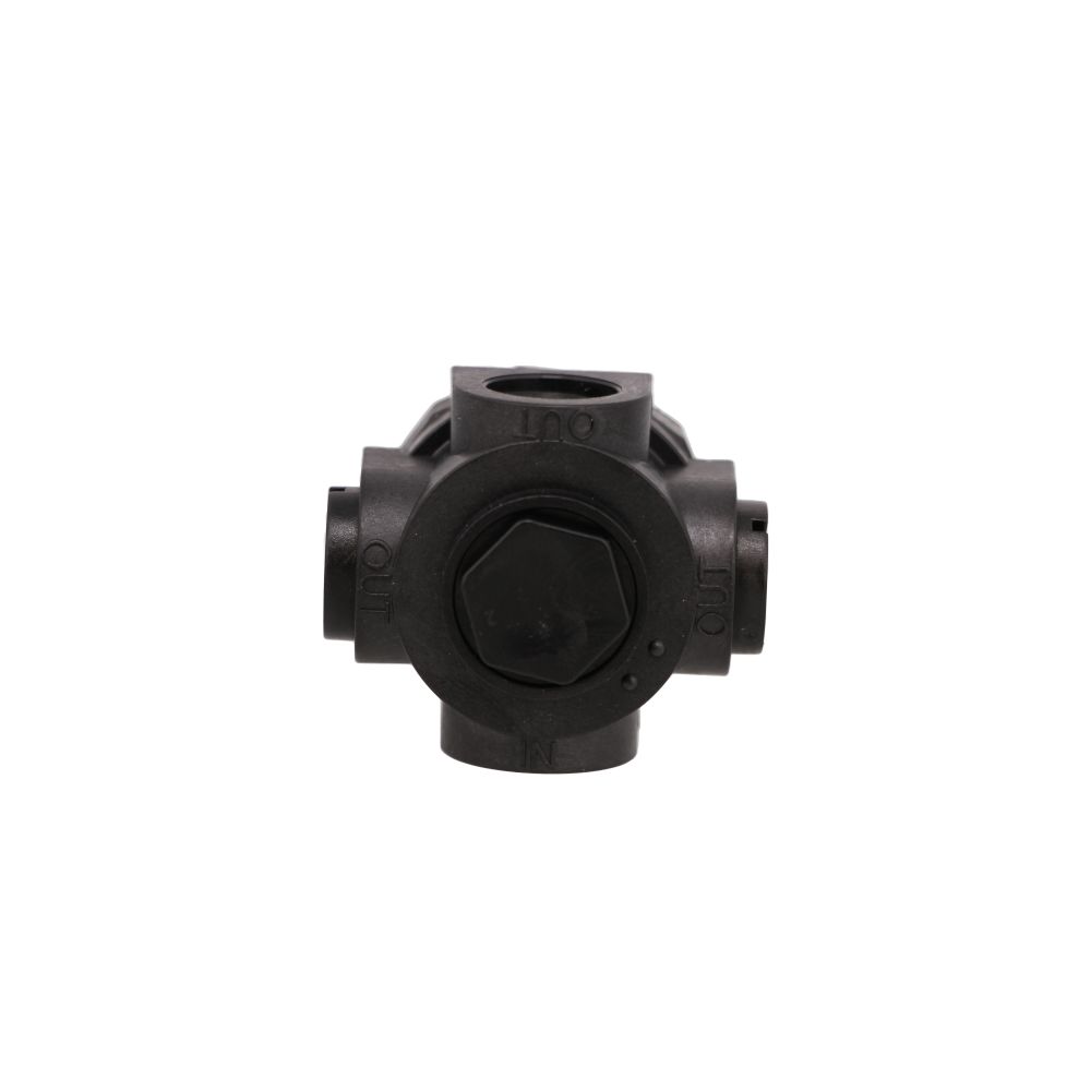 Watts P60 Series Miniature Plastic Water Pressure Regulator - 4 Way - 1/4" FNPT 0-60 psi - Viton Seal