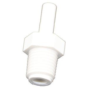 NeoFit - Polypropylene Natural White Stem Adapter 1/4" Stem x 1/4" NPTF