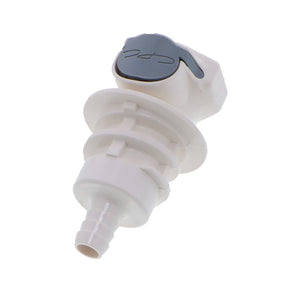HFC16635 Panel Mount Hose Barb Coupling Body 3/8 ID Barb