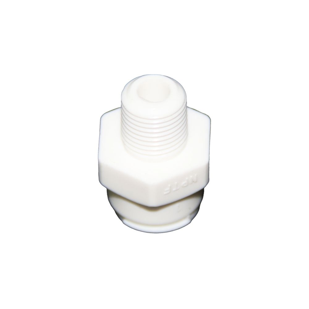 DMfit Male Connector - 1/4 QC x 1/8" MNPT Acetal White