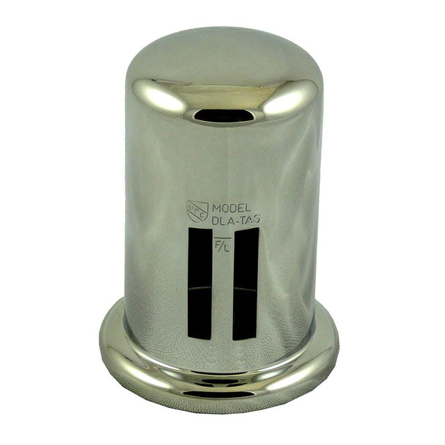 Brass Cover Cap for Twin Inlet Air Gap - Polished Chrome
