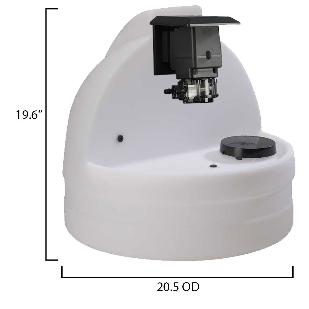 Stenner Single Head Fixed Output Pump with 7.5 Gallon Tank #4 Tube 35 GPD System