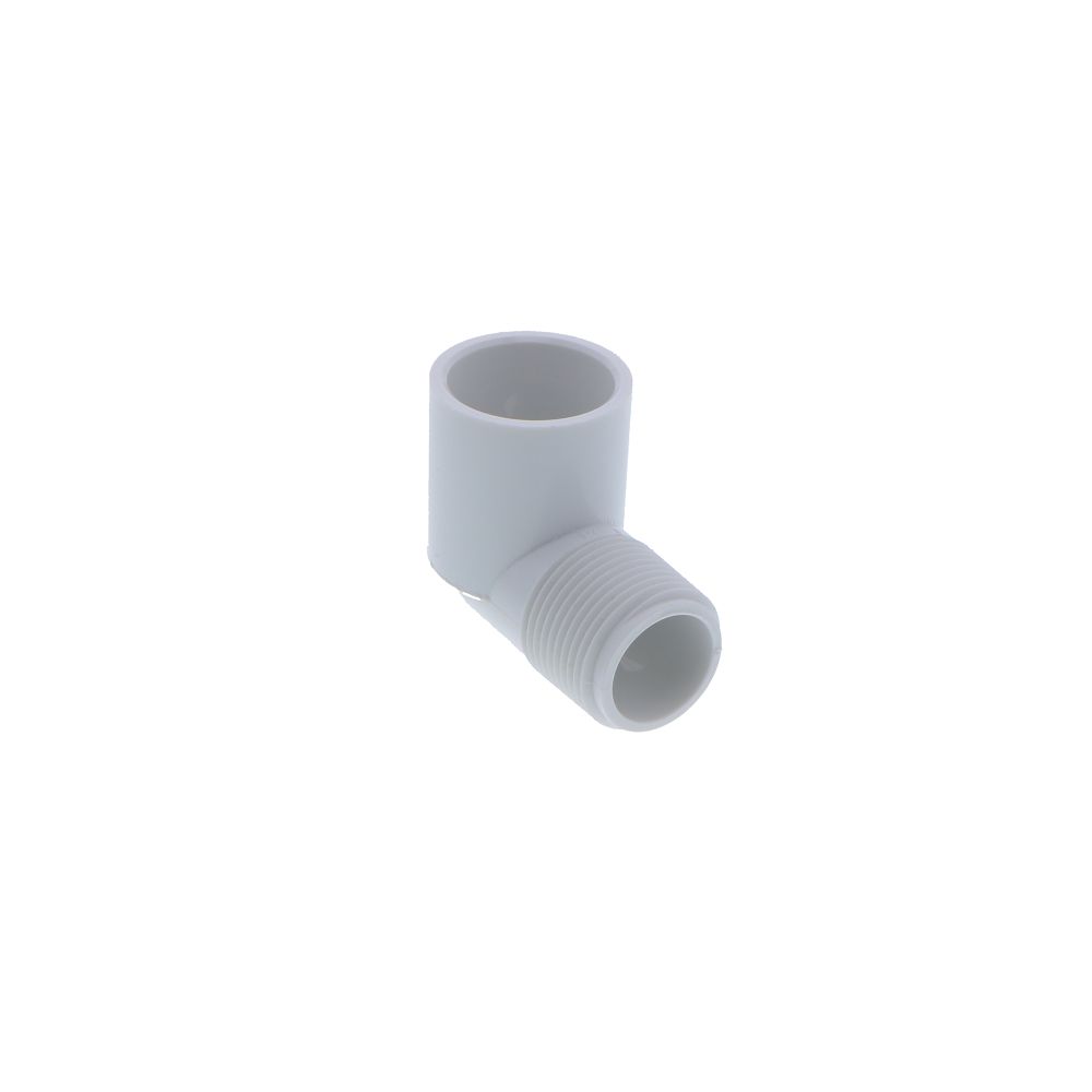 Schedule 40 PVC 3/4" Inch 90 Street Elbow MIPT x Socket