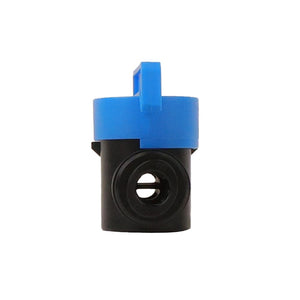 NeoFit - Acetal Black Shut-Off Valve Male 3/8" OD x 3/8" NPTF