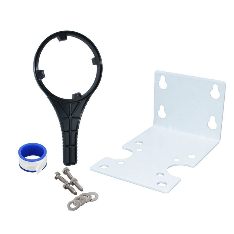 Big Flow Single Housing Install Kit - White Bracket