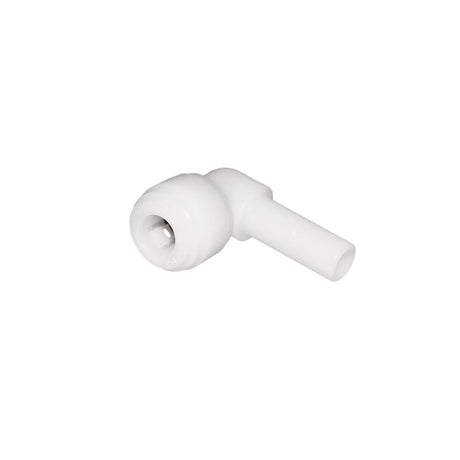 NeoFit - Acetal Natural White Stem Elbow 3/8" tube x 3/8" stem