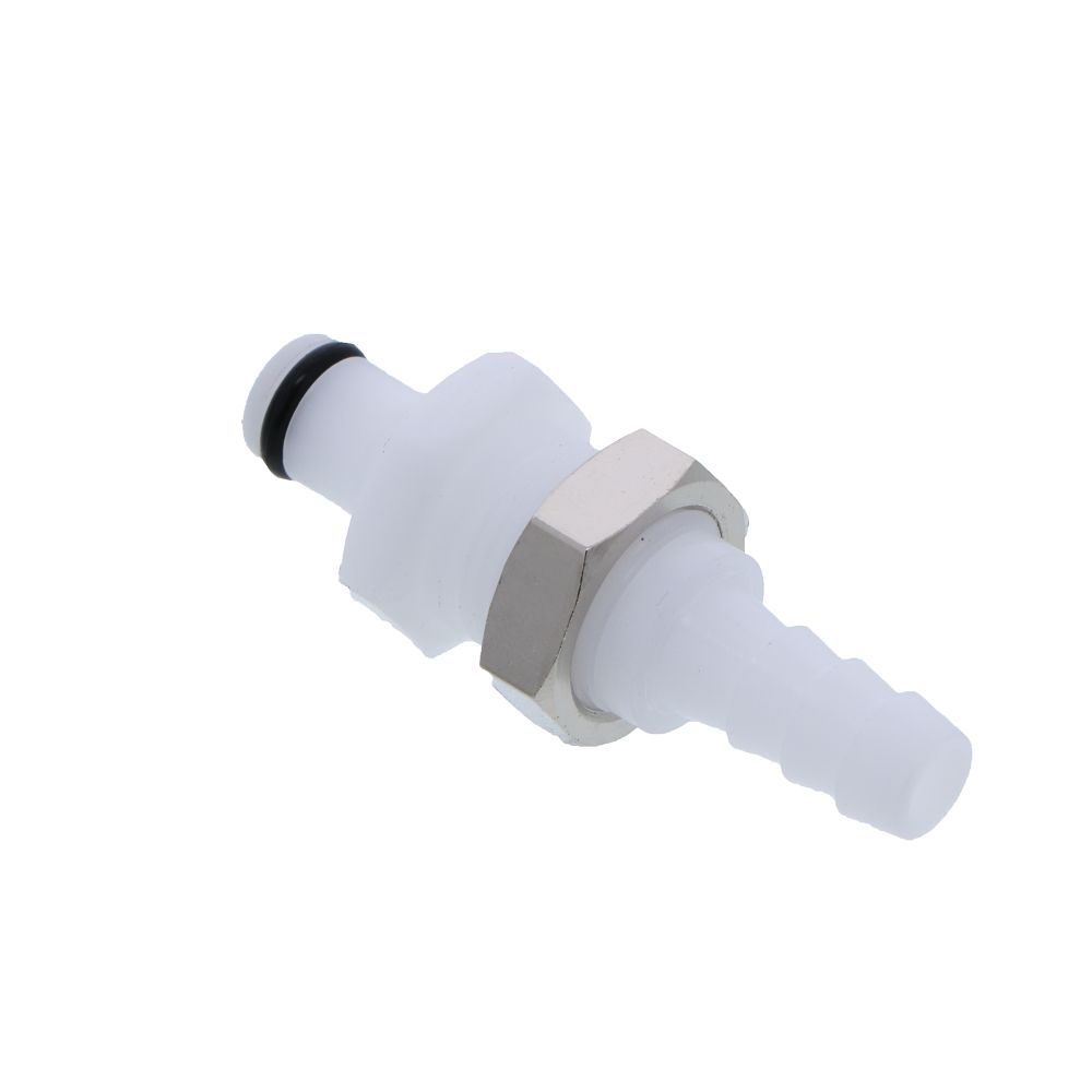 PMC4204 Panel Mount Hose Barb Coupling Insert 1/4 ID Barb