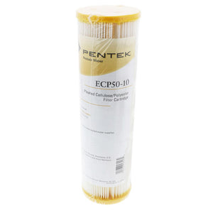 9-3/4" Pentek Pleated Cellulose-Polyester ECP50-10 50 mic Filter