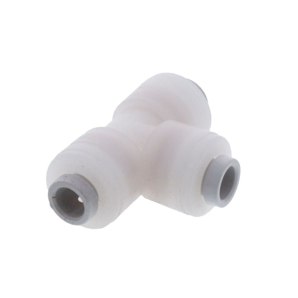 Kynar PVDF Male Run Swivel Tee - 1/4 x 1/8 NPTF