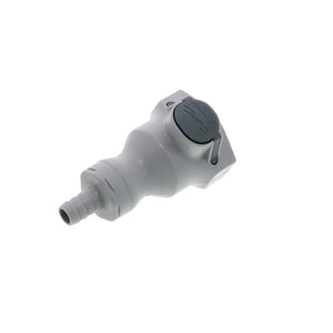 UDC Valved In-Line Hose Barb Coupling Body - 3/8 ID Barb Buna-N O-Ring