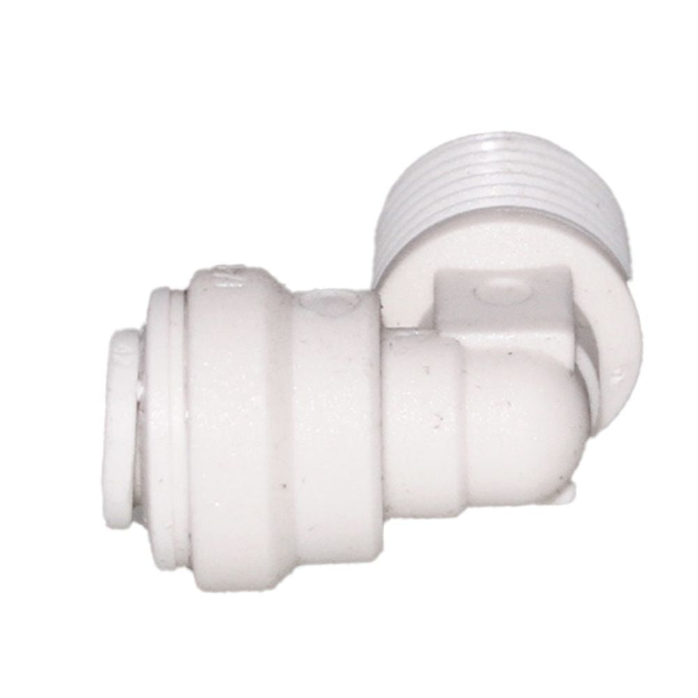 John Guest Fixed Elbow NPTF Polypro - 1/4 x 1/4 NPTF