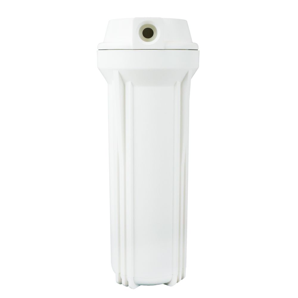 10" Neo-Pure SlimLine Flat Cap Housing NSF White Cap/White Sump 1/2" No Pressure Relief