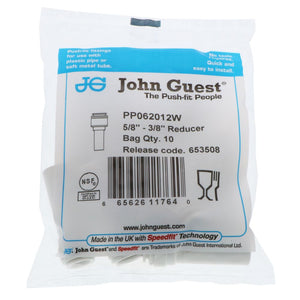 John Guest Reducer Stem - 5/8 OD Stem x 3/8 OD