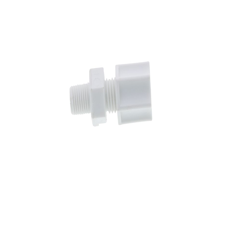 JACO 10-4-2-P-O Polypropylene Male Connector 1/4 OD Tube x 1/8 MPT