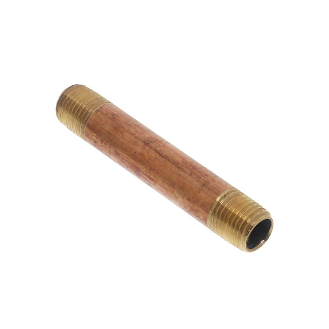 Brass Pipe Nipple Lead-Free 1/4 MPT x 3