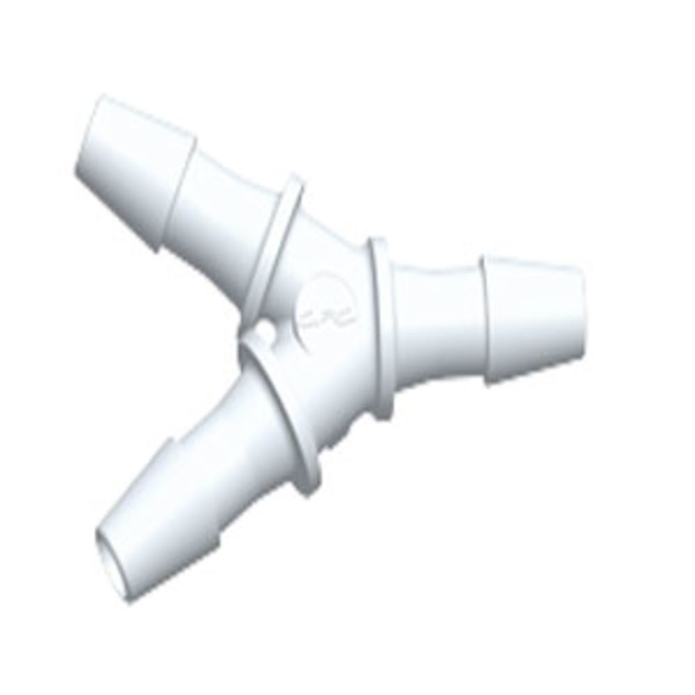 HY470 Y Fitting Natural PVDF 1/8 HB x 1/8 HB x 1/8 HB