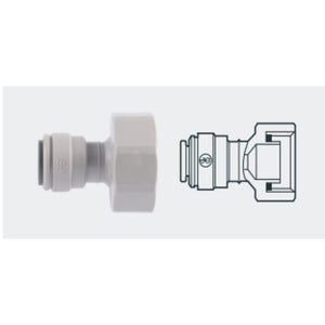 John Guest Faucet Connector BSPP - 3/8 x 1/2 BSPP