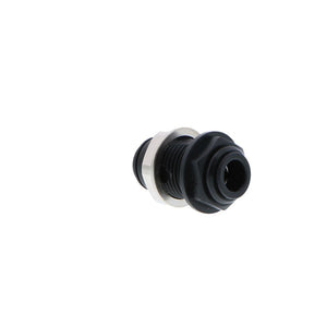 John Guest Bulkhead Connector BLACK ACETAL - 10mm x 10mm