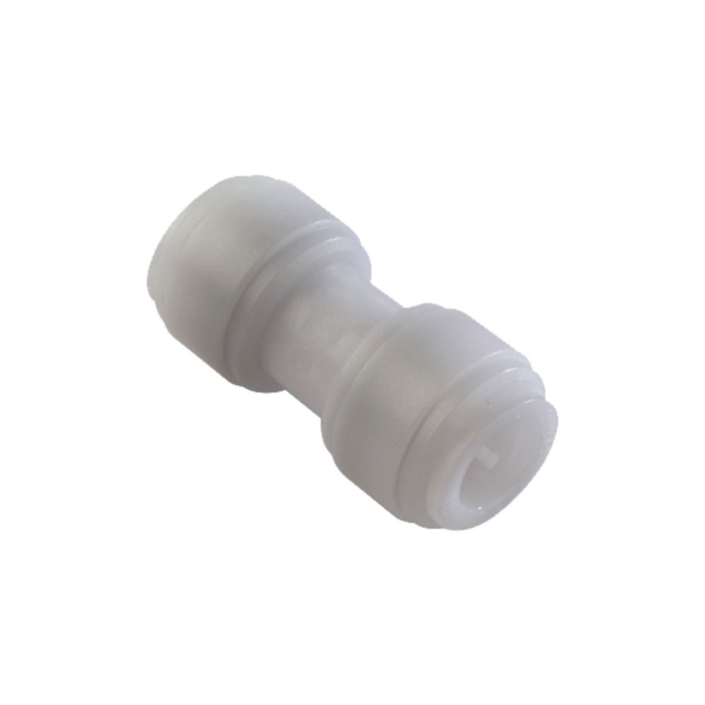 NeoFit - Acetal White Reducing Union Connector- 3/8"tube OD x 3/16"tube OD