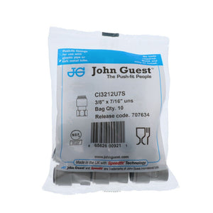 John Guest Faucet Connector UNS - 3/8 x 7/16 UNS