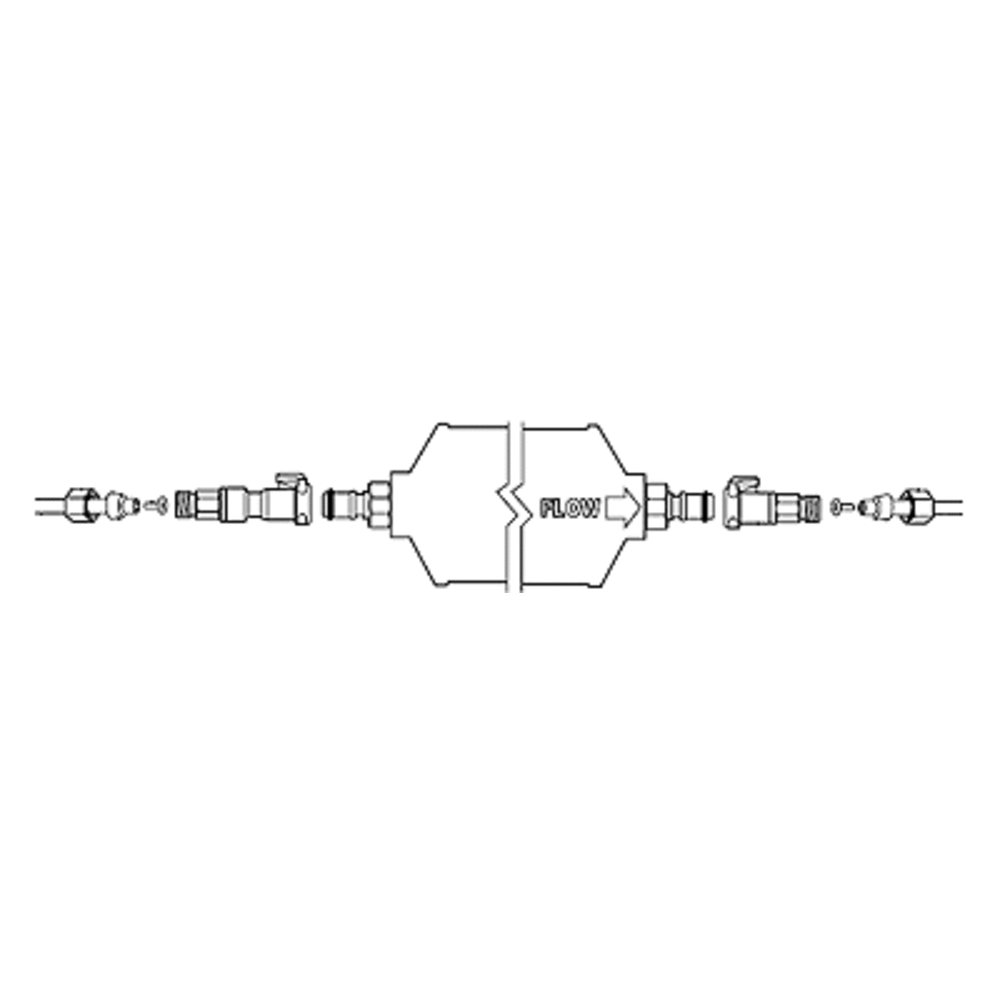 GE SmartWater Compatible GXRTQR Inline Filter w/ insert fittings