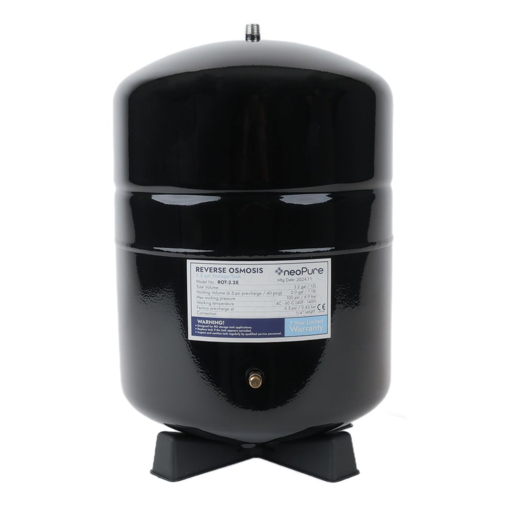 Neo-Pure Residential 4 Stage Full Solution RO System 75 GPD with Alkaline Remineralizer, Permeate Pump