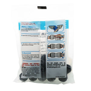 John Guest Union Connector Black Polypropylene  - 5/16