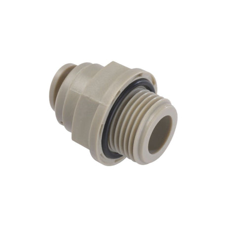 NeoFit - Acetal Gray Male Connector- 5/16" tube OD x 1/2" - 16 UN