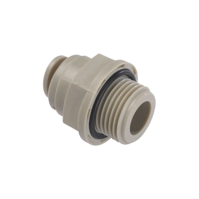 NeoFit - Acetal Gray Male Connector- 5/16" tube OD x 9/16"BSW Thread