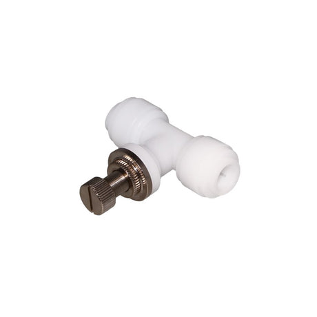 NeoFit - Acetal Natural White Flow Control Union Connector 3/8" tube