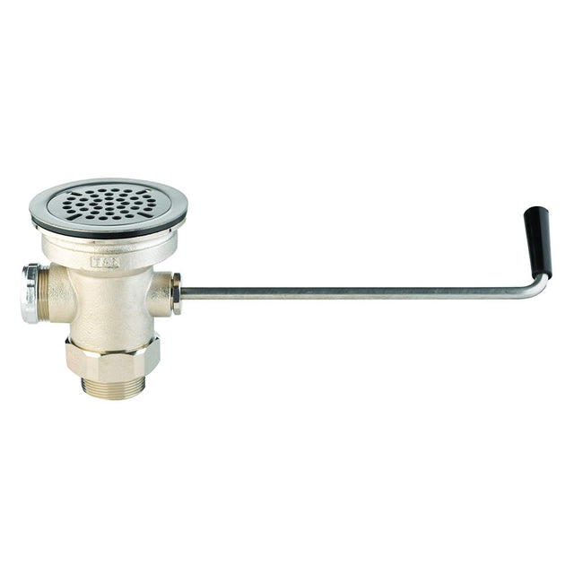 T&S Brass B-3952-M Twist Waste Drain Valve, 3-1/2" X 2", Master Pack Of 13